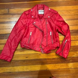 Red Pistola Motorcycle Jacket